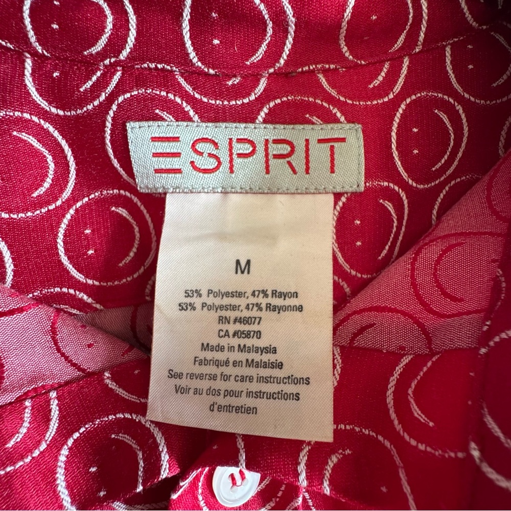 Esprit Vintage 80s/90s Smiley Face Button Down shirt - Picture 4 of 7